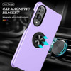 360 Rotating Ring Grip Hybrid Case for Samsung Galaxy S25 Edge - Purple