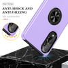 360 Rotating Ring Grip Hybrid Case for Samsung Galaxy S25 Edge - Purple