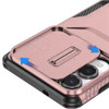 Combat Tough Series Hybrid Case with Camera Lens Cover for Samsung Galaxy S25 Edge - Rose Gold