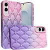 Floral Joy Diamond Crystal TPU Case for Samsung Galaxy S25 Edge - Light Pink Purple