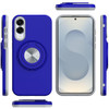 Circular Series Hybrid Case with Rotating Ring Stand for Samsung Galaxy S25 Edge - Blue