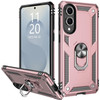 Military Grade Hybrid Case with Ring Grip for Samsung Galaxy S25 Edge - Rose Gold