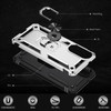 Military Grade Hybrid Case with Ring Grip for Samsung Galaxy S25 Edge - Silver