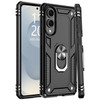 Military Grade Hybrid Case with Ring Grip for Samsung Galaxy S25 Edge - Black