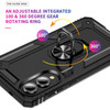 Military Grade Hybrid Case with Ring Grip for Samsung Galaxy S25 Edge - Black