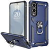 Military Grade Hybrid Case with Ring Grip for Samsung Galaxy S25 Edge - Blue