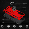 Military Grade Hybrid Case with Ring Grip for Samsung Galaxy S25 Edge - Red