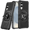 Military Grade Robotic Series Hybrid Case with Ring Grip for Samsung Galaxy S25 Edge - Black