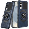 Military Grade Robotic Series Hybrid Case with Ring Grip for Samsung Galaxy S25 Edge - Blue