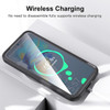 HD Transparent Case with Camera Privacy Cover for Samsung Galaxy S25 Edge - Black