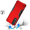 Military Grade Shockproof Hybrid Armor Case for Samsung Galaxy S25 Edge - Red