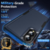Military Grade TUFF Hybrid Armor Case for Samsung Galaxy S25 Edge - Blue