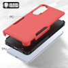 Military Grade TUFF Hybrid Armor Case for Samsung Galaxy S25 Edge - Red
