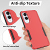 Military Grade TUFF Hybrid Armor Case for Samsung Galaxy S25 Edge - Red