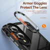 Military Grade Tough Shield Snap-on Transparent Case for Samsung Galaxy S25 Edge - Black