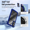 Military Grade Tough Shield Snap-on Transparent Case for Samsung Galaxy S25 Edge - Blue