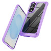 Military Grade Tough Shield Snap-on Transparent Case for Samsung Galaxy S25 Edge - Purple