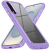 Military Grade Tough Shield Snap-on Transparent Case for Samsung Galaxy S25 Edge - Purple