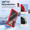 Military Grade Tough Shield Snap-on Transparent Case for Samsung Galaxy S25 Edge - Red