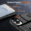 Military Grade Ring Holder Case with Camera Lens Cover for Samsung Galaxy S25 Edge - Black
