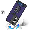 Military Grade All-In-One Ring Stand Card Case for Samsung Galaxy S25 Edge - Purple
