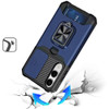 Military Grade All-In-One Ring Stand Card Case for Samsung Galaxy S25 Edge - Blue