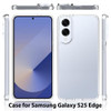 Fusion Shield Tough Snap-on Transparent Case for Samsung Galaxy S25 Edge - Clear