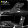 Dual Layer MagSafe Case with Rotating Stand and Privacy Camera Cover for Samsung Galaxy S25 Edge