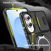 Dual Layer MagSafe Case with Rotating Stand and Privacy Camera Cover for Samsung Galaxy S25 Edge