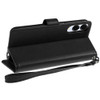 Extra Series Essential Leather Wallet Stand Case for Samsung Galaxy S25 Edge - Black