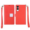 Extra Series Essential Leather Wallet Stand Case for Samsung Galaxy S25 Edge - Red