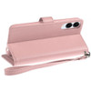Extra Series Essential Leather Wallet Stand Case for Samsung Galaxy S25 Edge - Rose Gold