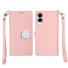 Extra Series Essential Leather Wallet Stand Case for Samsung Galaxy S25 Edge - Rose Gold