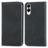 Leather Folio Wallet Case for Samsung Galaxy S25 Edge - Black