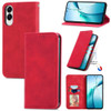 Leather Folio Wallet Case for Samsung Galaxy S25 Edge - Red