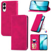 Leather Folio Wallet Case for Samsung Galaxy S25 Edge - Hot Pink