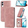 Leather Folio Wallet Case for Samsung Galaxy S25 Edge - Pink