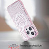 Mood Series MagSafe Hybrid Case for iPhone 16 Pro - Wave Pink Zebra Stripes