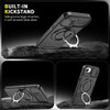 Dual Layer MagSafe Case with Rotating Stand and Privacy Camera Cover for iPhone 16e