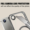 Electroplated Clear MagSafe Case with Camera Lens Protector for iPhone 16e - Black