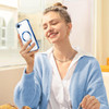 Electroplated Clear MagSafe Case with Camera Lens Protector for iPhone 16e - Blue