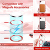 Electroplated Clear MagSafe Case with Camera Lens Protector for iPhone 16e - Red