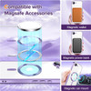 Electroplated Clear MagSafe Case with Camera Lens Protector for iPhone 16e - Purple