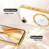 Electroplated Clear MagSafe Case with Camera Lens Protector for iPhone 16e - Gold