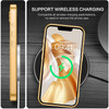 Electroplated Clear MagSafe Case with Camera Lens Protector for iPhone 16e - Gold