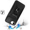 Combat Tough Series Ring Holder Case with Camera Lens Cover for iPhone 16e - Black
