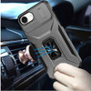 Combat Tough Series Ring Holder Case with Camera Lens Cover for iPhone 16e - Grey