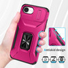 Combat Tough Series Ring Holder Case with Camera Lens Cover for iPhone 16e - Hot Pink