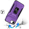 Combat Tough Series Ring Holder Case with Camera Lens Cover for iPhone 16e - Purple