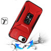 Combat Tough Series Ring Holder Case with Camera Lens Cover for iPhone 16e - Red